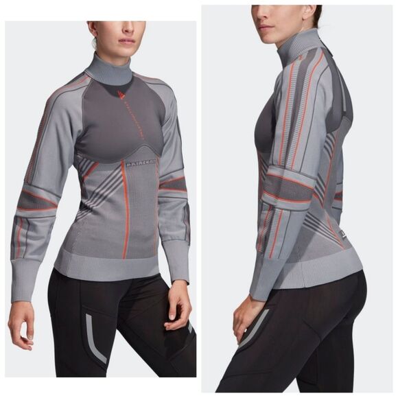 NWT|Adidas x Stella McCartney Run Outdoor Midlayer Long Sleeve Top, MEDI… - Picture 2 of 14